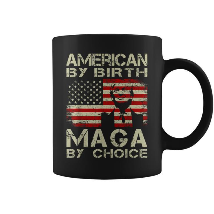 American By Birth Maga By Choice Pro Trump 2024 Us Flag  Coffee Mug