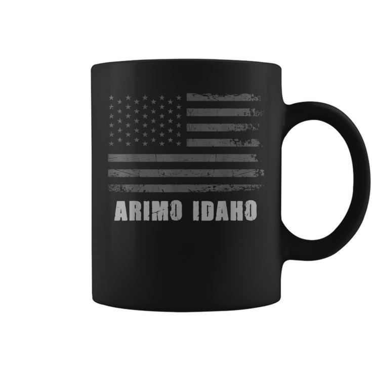 American Flag Arimo Idaho Usa Patriotic Souvenir Coffee Mug