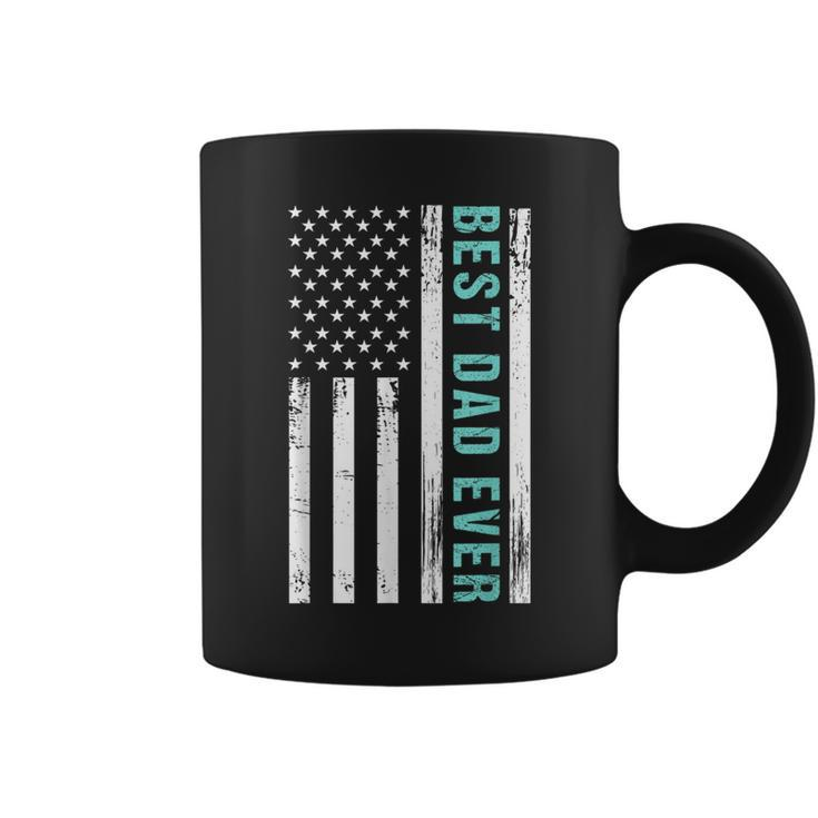 American Flag Best Dad Ever Fathers Day  Coffee Mug