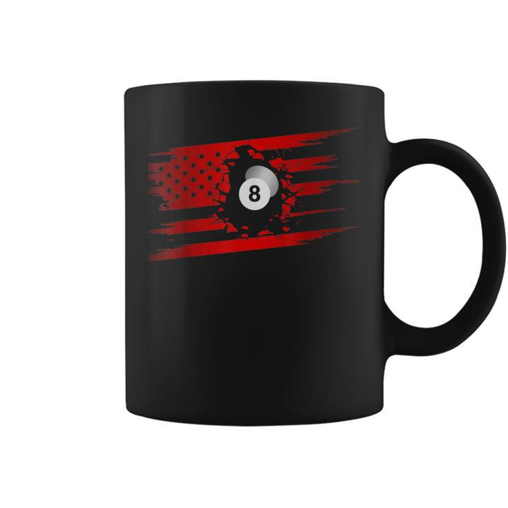 American Flag Billiards Apparel - Billiards  Coffee Mug