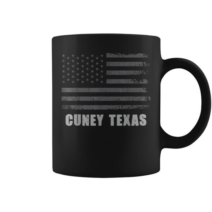 American Flag Cuney Texas Usa Patriotic Souvenir Coffee Mug