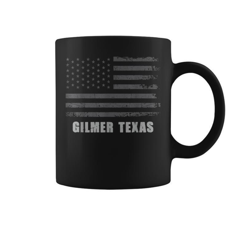 American Flag Gilmer Texas Usa Patriotic Souvenir Coffee Mug