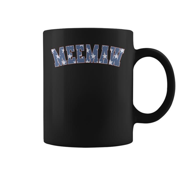 American Flag Meemaw Matching Family 4Th Of July Coffee Mug