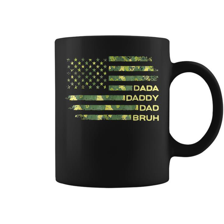 American Flag Usa Dada Daddy Bruh Fathers Day Coffee Mug
