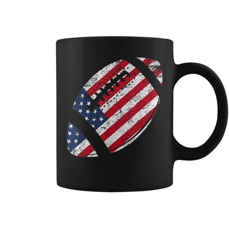 American Football 4Th July American Flag Patriotic Gift  Coffee Mug