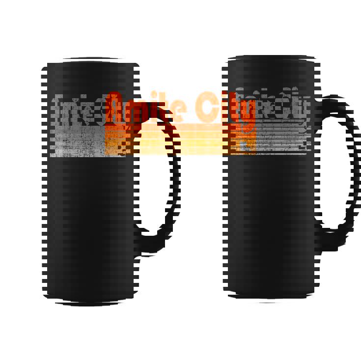 Amite City Louisiana Retro 80S Style Coffee Mug