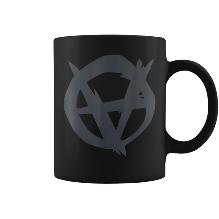 Anarchy In Distress Upside Down Anarchy Coffee Mug