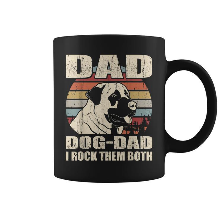 Anatolian Shepherd Dad And Dog Dad I Rock Them Both Vintage Coffee Mug