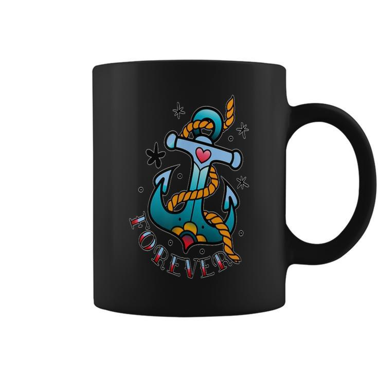 Anchor Tattoo Style Forever Vintage  Gift  Coffee Mug