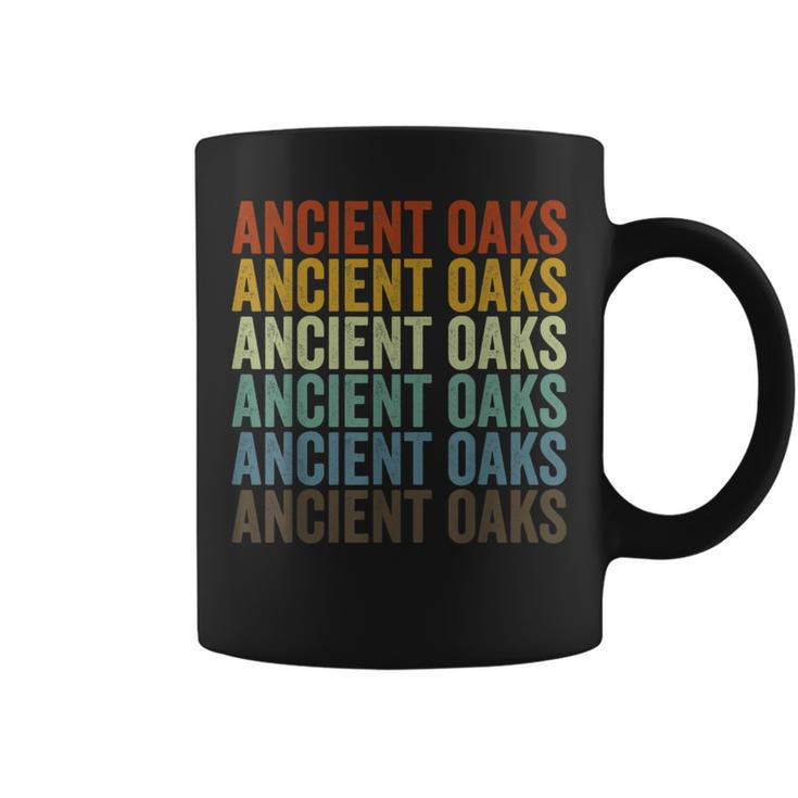 Ancient Oaks City Retro Coffee Mug