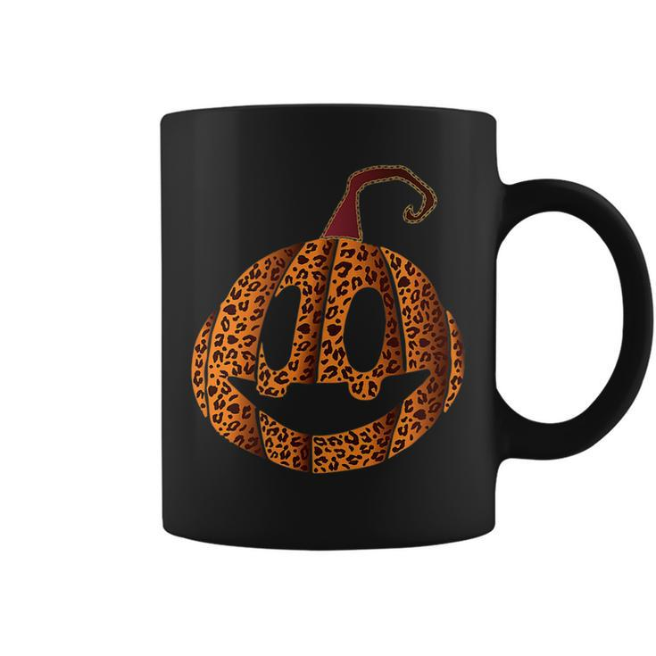 Animal Print Pumpkin Fall & Halloween Leopard Pumpkin Halloween Coffee Mug