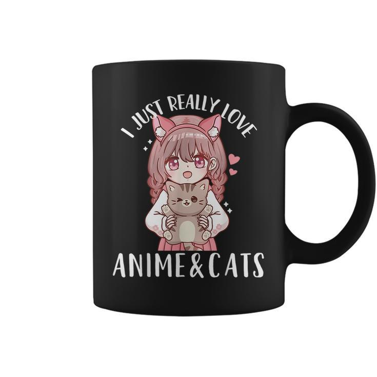 Anime And Cats Kawaii Cat For Girls Coffee Mug