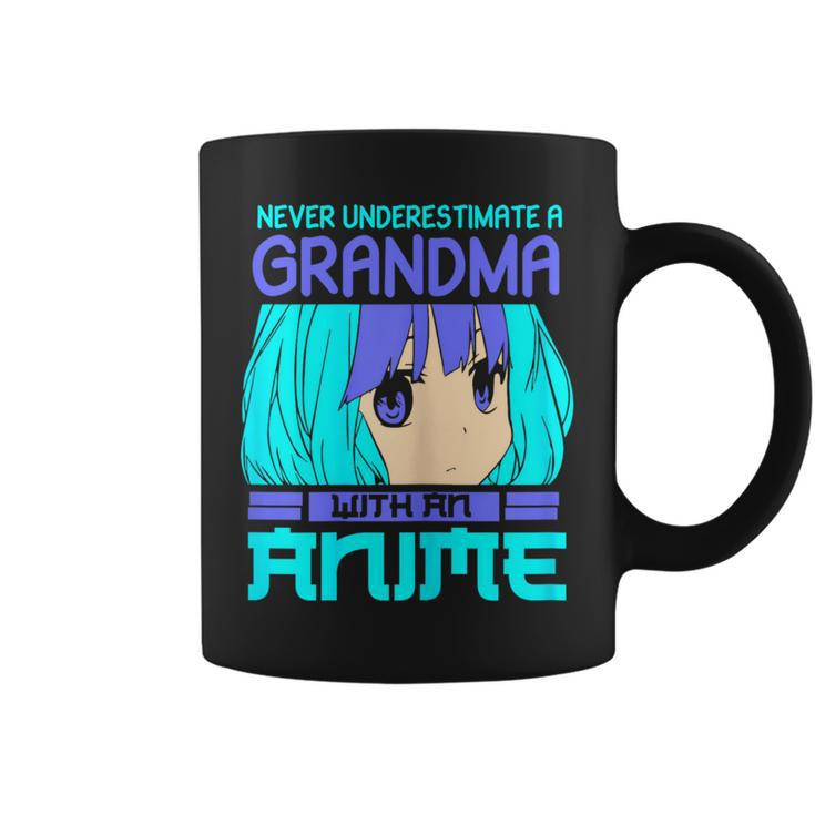 Anime Granny Never Underestimate A Grandma With An Anime Coffee Mug