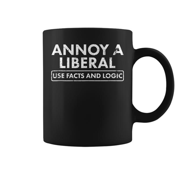 Annoy A Liberal Use Facts And Logic Funny Political  Coffee Mug