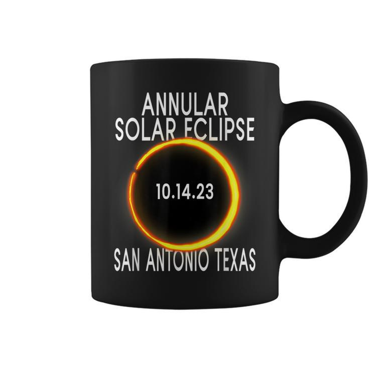 Annular Solar Eclipse 2023 San Antonio Texas Coffee Mug