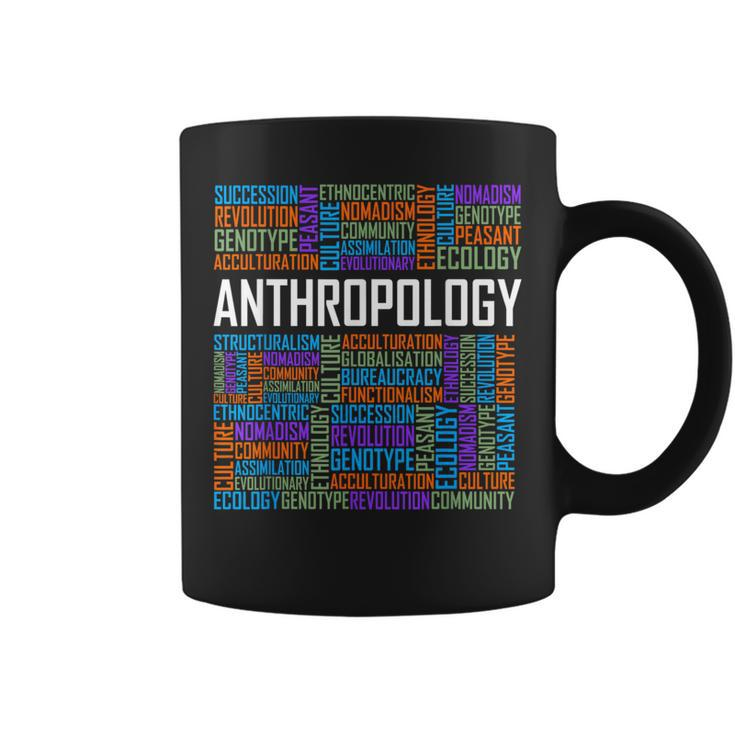 Anthropology Words Anthropologist Teacher Coffee Mug