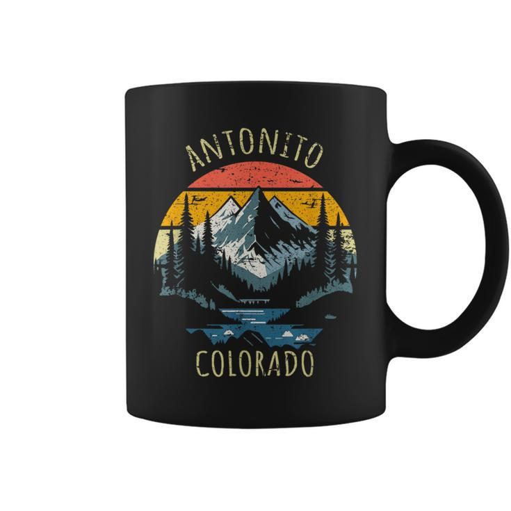 Antonito Colorado Usa Retro Mountain Vintage Style Coffee Mug