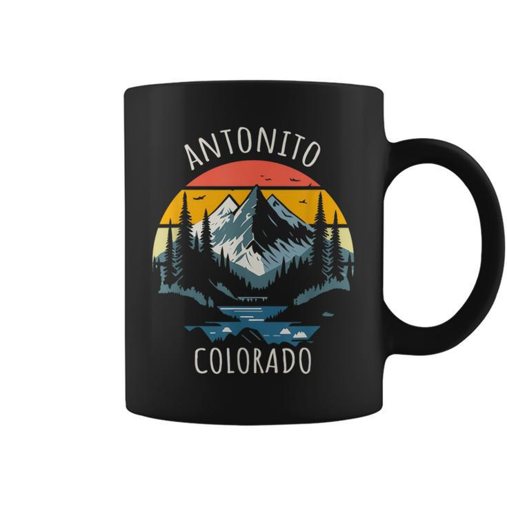 Antonito Colorado Usa Retro Style Mountain Coffee Mug