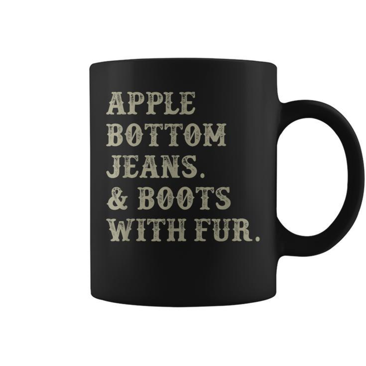 Apple Bottom Jeans And Boots With Fur Coffee Mug