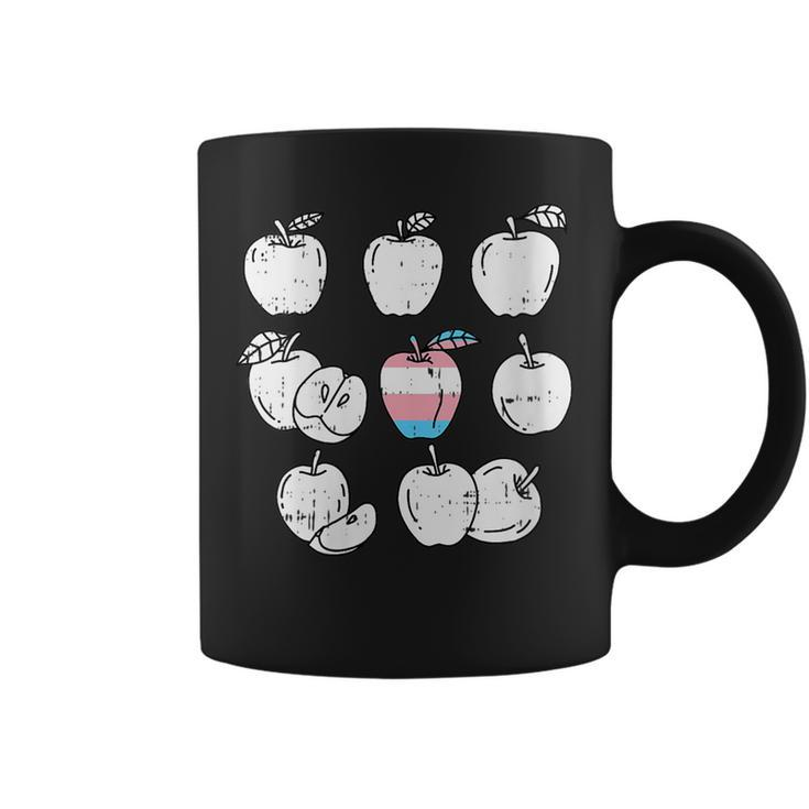 Apple Picking Transgender Lgbt-Q Retro Gay Pride Flag Fruit  Coffee Mug