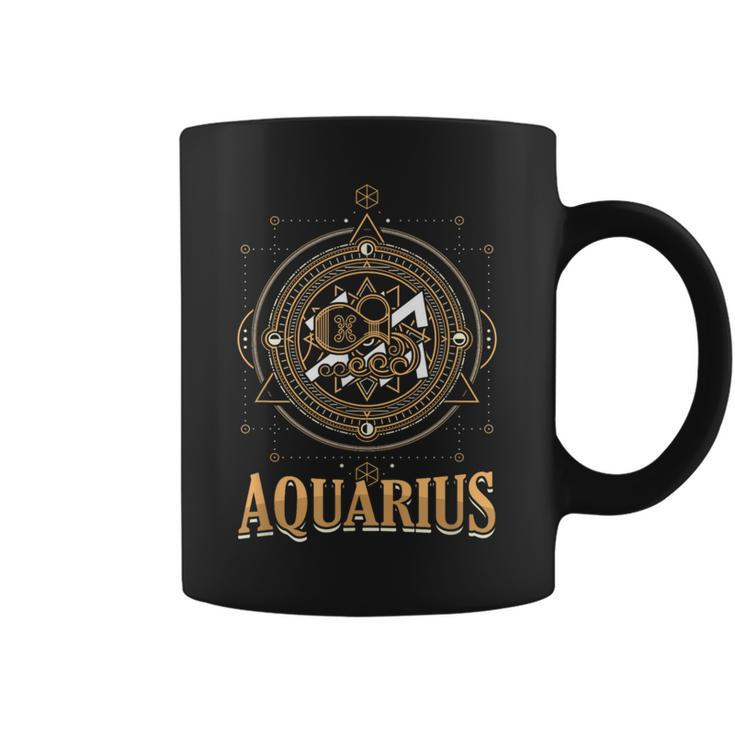 Aquarius Zodiac Sign Horoscope Astrology Birthday Star Coffee Mug
