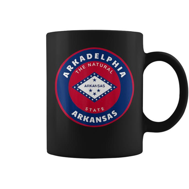 Arkadelphia Arkansas Ar Flag Badge Roundlet Souvenir Coffee Mug