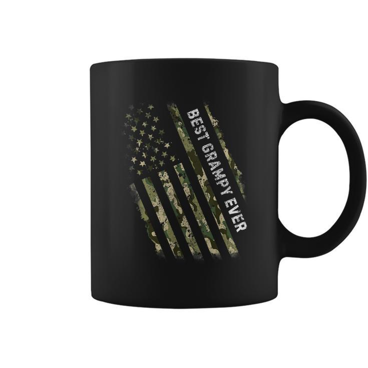 Army Veteran Best Grampy Ever American Camo Flag  Coffee Mug
