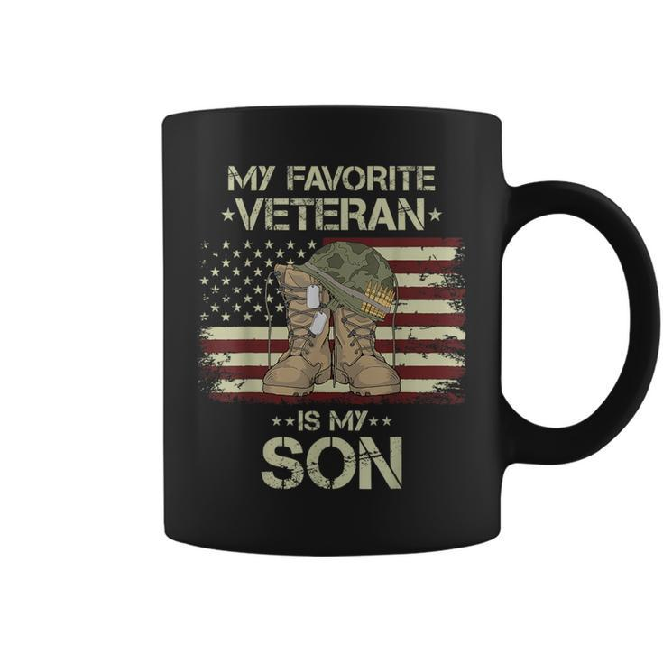 Army Veterans Day My Favorite Veteran Is My Son Coffee Mug