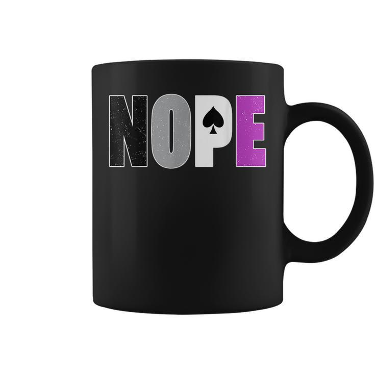 Asexual Pride Nope Ace Flag Asexuality Ally Lgbtq Month Coffee Mug