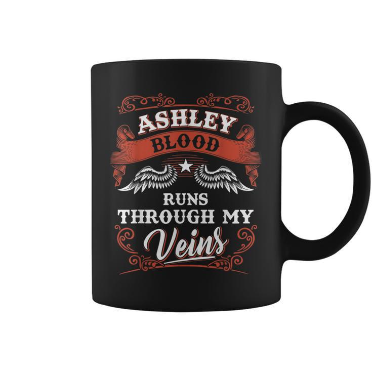 Ashley Blood Runs Through My Veins Family Christmas Coffee Mug