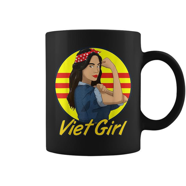 Asian Vietnamese Vietnam Woman Girl Proud Strong Bandana  Coffee Mug