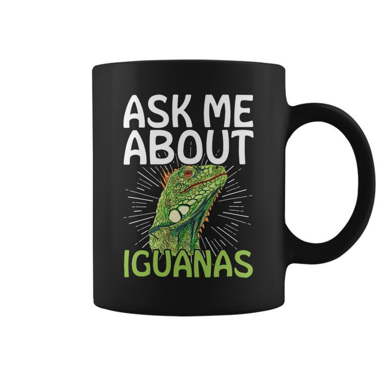 Ask Me About Iguanas Design For An Iguana Herpetologist Coffee Mug