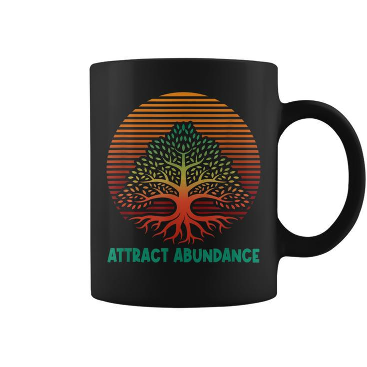 Attract Abundance Positive Quotes Kindness Coffee Mug