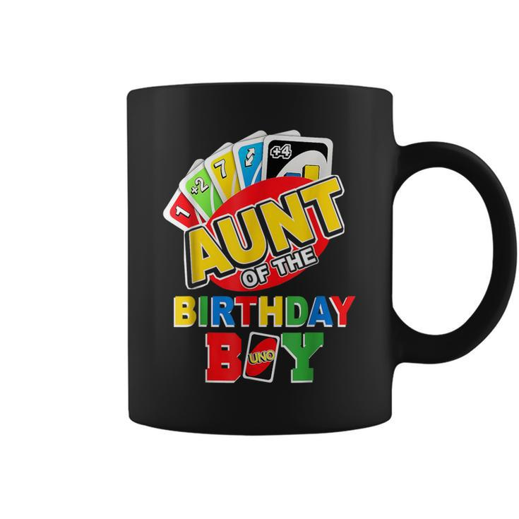 Aunt Of The Birthday Boy Uno Mom Mommy Mama 1St Bday Coffee Mug