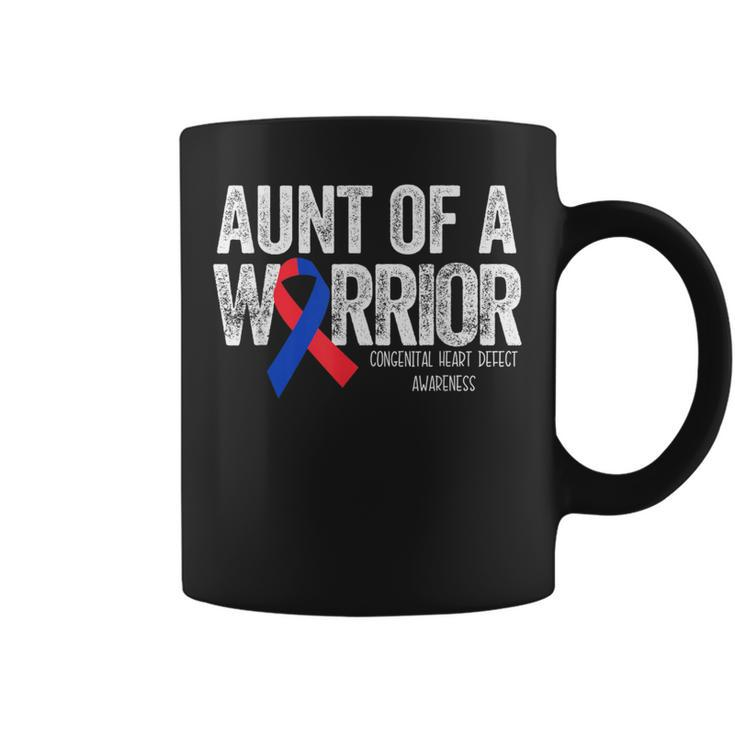 Aunt Of A Warrior T Chd Congenital Heart Defect Coffee Mug