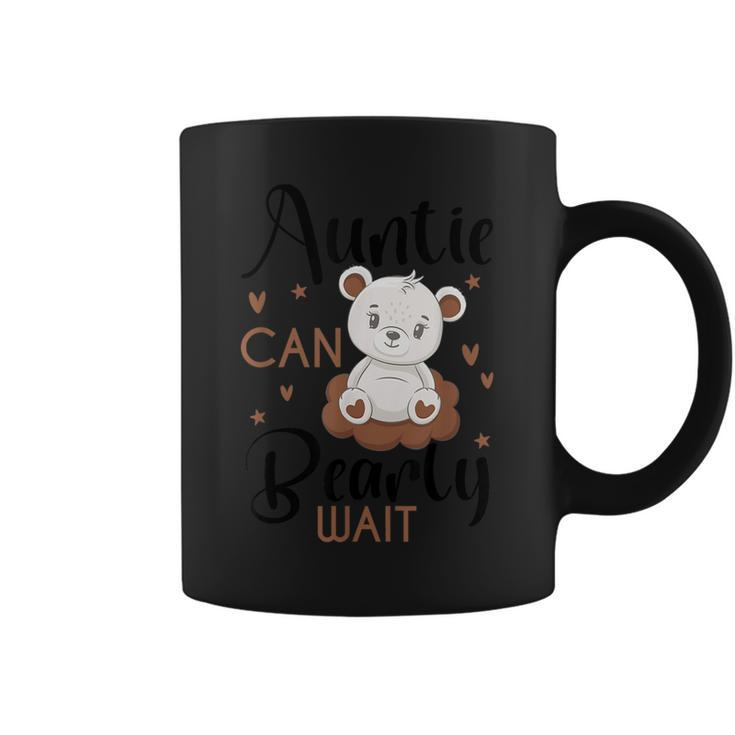 Auntie Can Bearly Wait Baby Shower Bear Pregnancy Coffee Mug