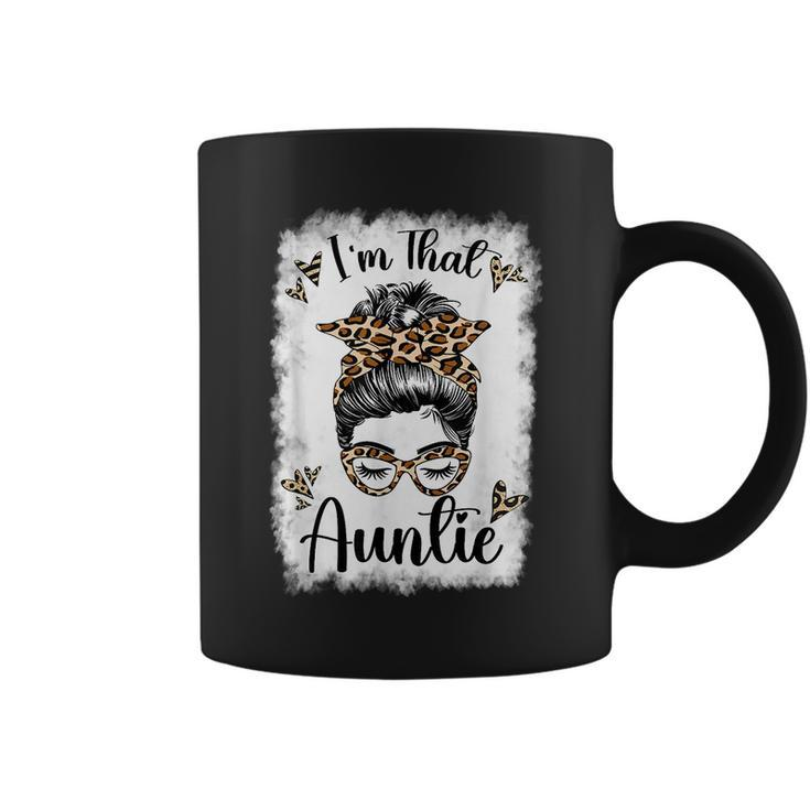 Auntie  For Women Im That Auntie Messy Bun Aunt  Coffee Mug