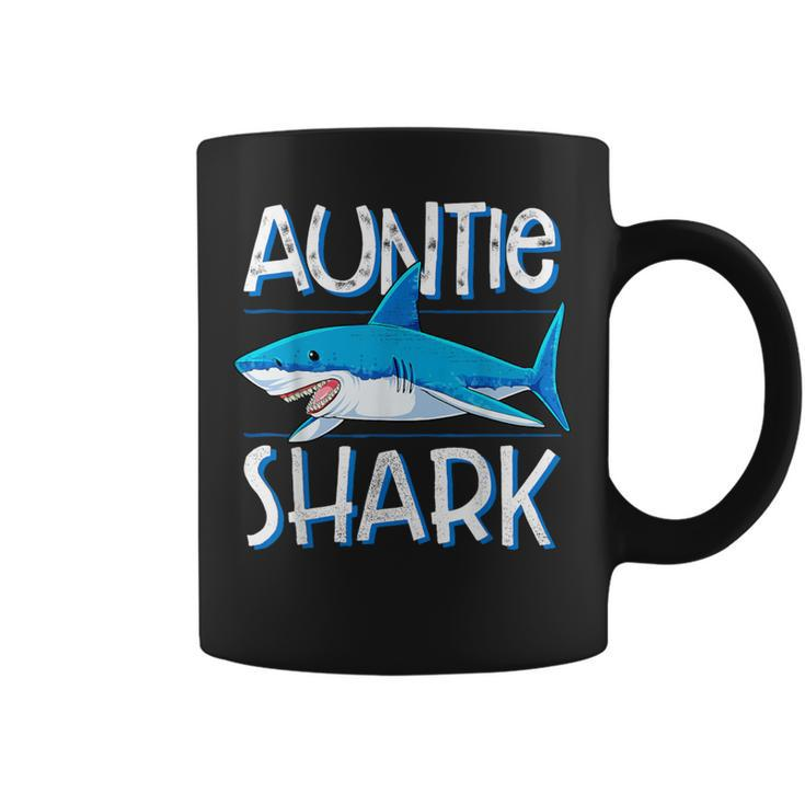 Auntie Shark T Family Matching Aunt Jawsome Coffee Mug