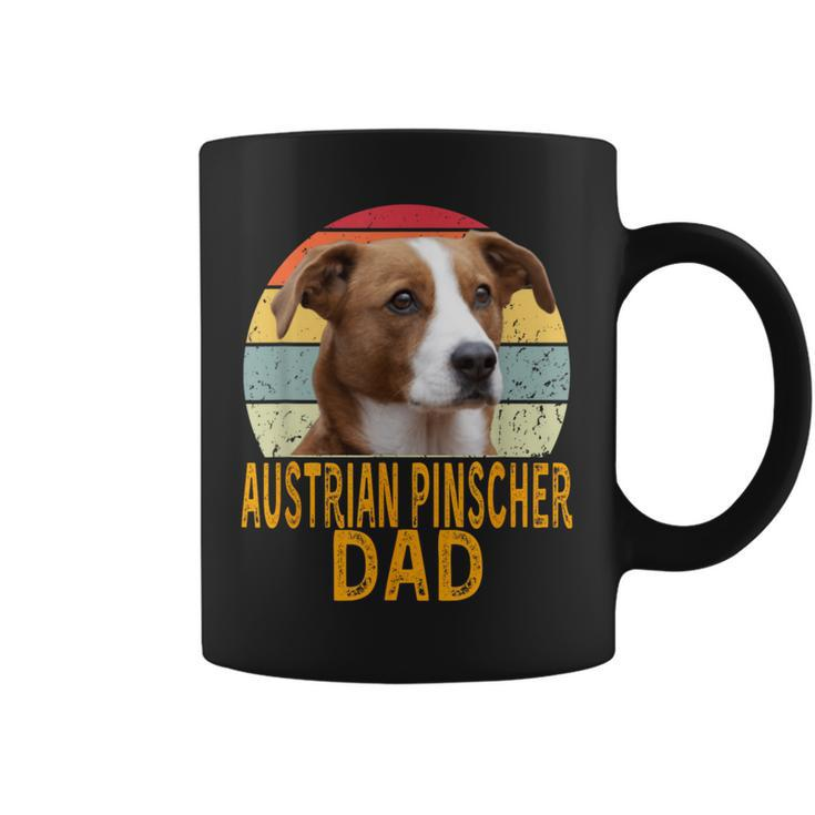 Austrian Pinscher Dog Dad Retro My Dogs Are My Cardio Coffee Mug