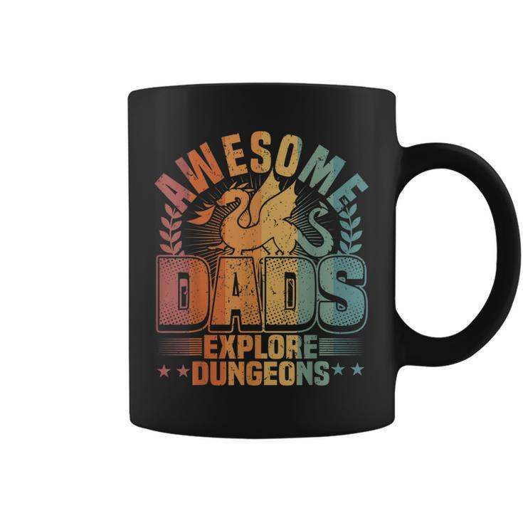 Awesome Dads Explore Dungeons Rpg Gaming & Board Game Dad  Coffee Mug