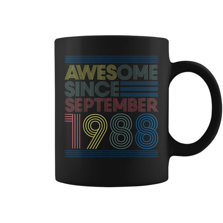 Awesome Since September 1988 Bday 34Th Birthday Coffee Mug