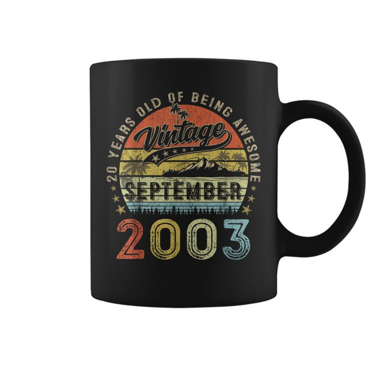 Awesome Since September 2003 Vintage 20Th Birthday Coffee Mug
