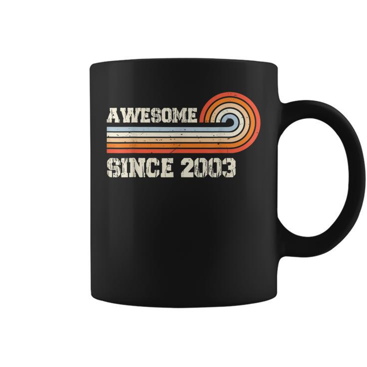 Awesome Since 2003 20Th Birthday 20 Years Old Vintage Coffee Mug