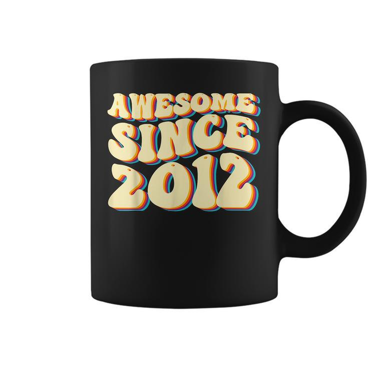 Awesome Since 2012 Groovy 11 Year Old 11Th Birthday Gift Coffee Mug