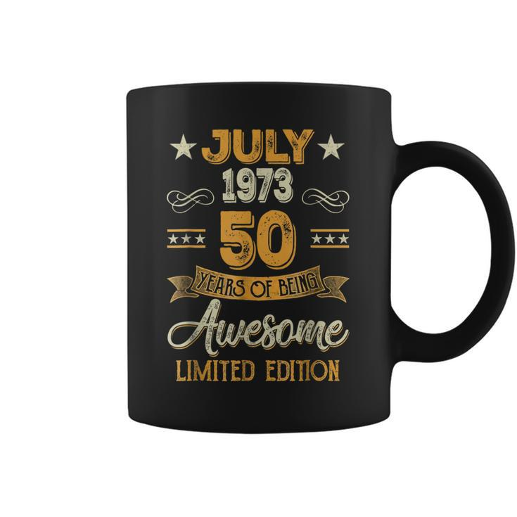 Awesome Since July 1973 50Th Birthday Gift 50 Years Old Coffee Mug
