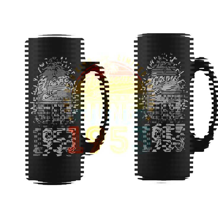 Awesome Since June 1953 Vintage 70Th Birthday Party Retro  Coffee Mug