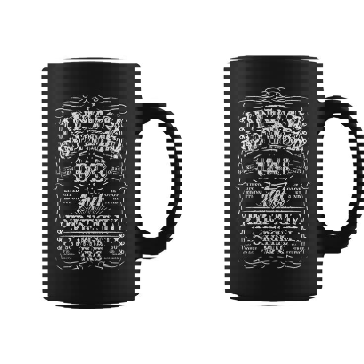 Awesome Since September 1943 Vintage 80Th Birthday Gifts Men 80Th Birthday Funny Gifts Coffee Mug