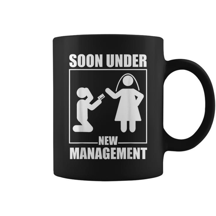 Bachelor Party Under New Management Wedding Groom Coffee Mug