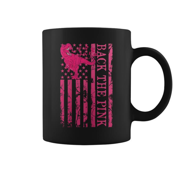 Back The Pink Warrior Flag American Breast Cancer Awareness Breast Cancer Awareness Funny Gifts Coffee Mug