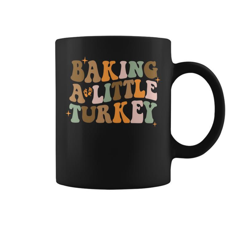 Baking A Little Turkey Pregnancy Announcement Baby Reveal Coffee Mug